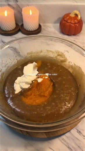 pumpkin spice coffee cake #aesthetic