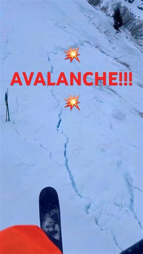 This avalanche nearly took out the chairlift #skiing #alaska #fyp