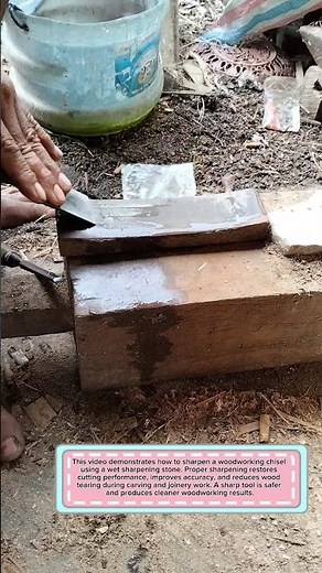 Chisel Sharpening on Wet Stone | Restore Razor Sharp Edge #carpentry #woodworking #workshop #diy