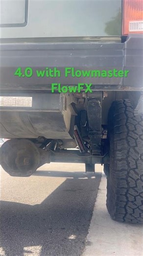 Stock Jeep XJ Exhaust VS Flowmaster FlowFX Muffler #jeep #jeepxj #exhaust #flowmaster