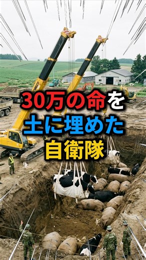 【自衛隊】30万頭の命を土に還した一番つらい災害派遣の真実 #自衛隊 #口蹄疫 #宮崎 #感動する話