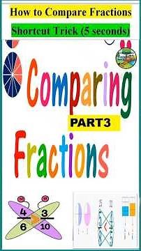 Comparing Fractions| How to compare fractions| Easy way to compare fractions # butterfly method