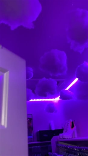 Purple LED Lights Room Decor Ideas
