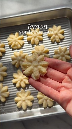 lemon spritz cookies🍋🧈