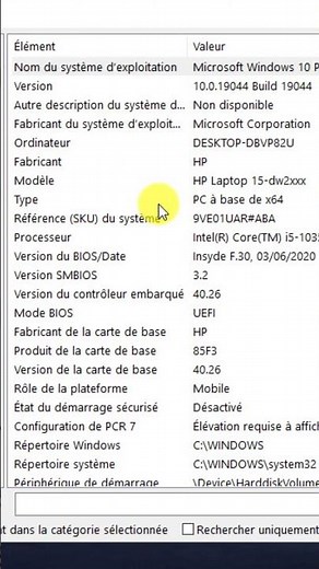 Comment AFFICHER les Informations Système sous WINDOWS #shorts