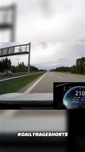 Speeding on Autobahn nearly goes wrong