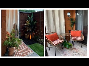 DECORATING A SMALL PATIO 🏡 APARTMENT PATIO MAKEOVER