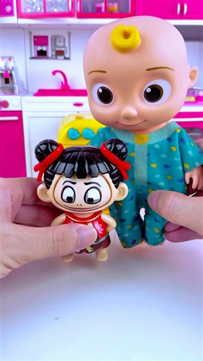 ASMR Unboxing Cocomelon Nezha & Washing Machine Set 🛁 Satisfying Toy Play Kitchen Set #shorts #toys