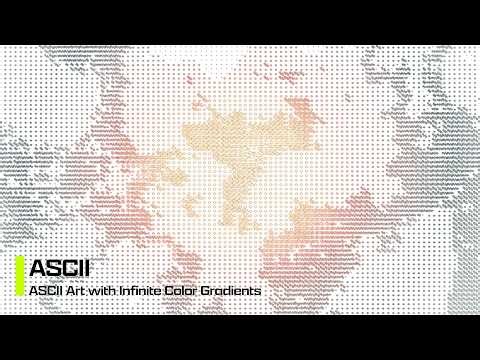 ASCII Art with Infinite Color Gradients