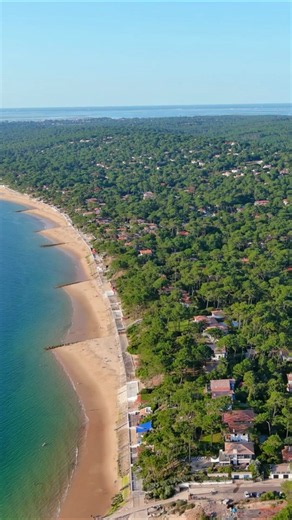 Arachon, France: Drone Views of Popular Seaside Resort South of Bordeaux.
