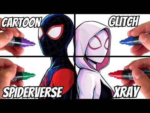 One drawing, but in 4 crazy art styles 