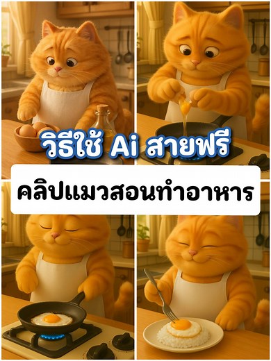 วิธีใช้ AI สายฟรี สร้างคลิปแมวน่ารัก