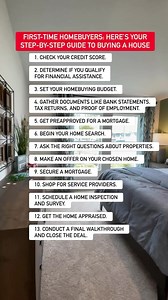FIRST-TIME HOMEBUYERS: HERE’S YOUR STEP-BY-STEP GUIDE TO BUYING A HOUSE. Follow me on Facebook, Instagram, and TikTok. #30daychallenge #househack #first time homebuyers #home buying #1TimeHomebuyer #Homebuyer101 #HomebuyerSecrets #RealestateAgent #Homebuyertips #HomebuyerGuide #HomebuyerTiktok #realestate #mortgage #realestateinvestors #instagramreels #instagramvideo #instagramrealtor #floridarealtor #winterhavenflorida #auburndaleflorida | Legacy Realty International | Facebook