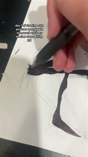 cute?… #youngartist #school #homework #mathematics #mathhomework #relatable