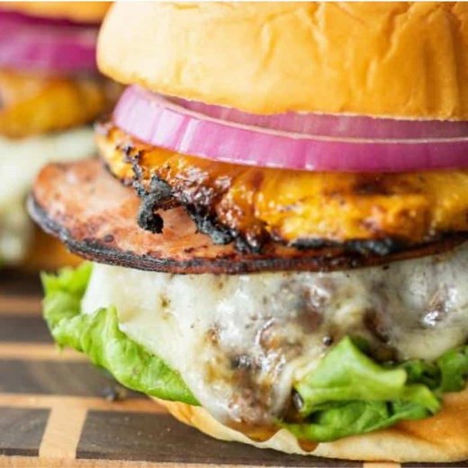 Hawaiian Teriyaki Burger [with Video] - Hey Grill, Hey
