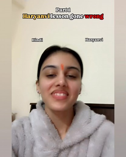 Haryanvi lesson gone wrong 😂 #viral | anjali official
