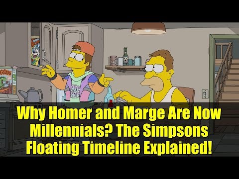 Why Homer and Marge Are Now Millennials? The Simpsons Floating Timeline Explained!
