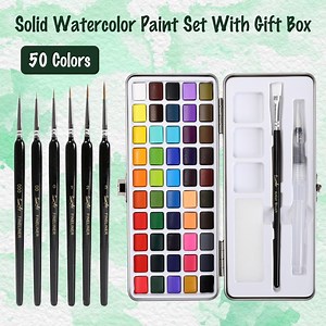 7.6K views · 3.5K reactions |  Looking for new watercolors?  Grabie®️ Watercolor Set Of 50 is currently on sale and perfect for all skill levels artists. ️ Yes! Brushes included!  Thank you to @saramarziart for this lovely unboxing and swatching! | Grabie | Facebook