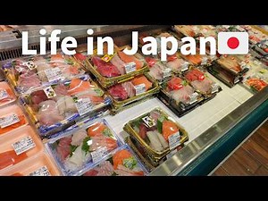 [Vlog] Daily life in Japan 🇯🇵, Grocery shopping at the supermarket, Eating sashimi.
