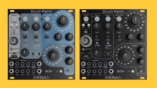 Knobula Drum Farm: synthesis and sampling merged into a unique drum voice module