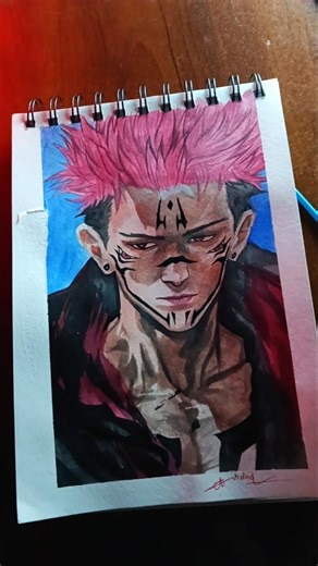 Sukuna Realistic Drawing Gone Crazy 😳 (Wait for End)