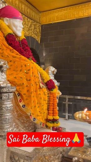 Sai Baba Aarti Moment You Shouldn’t Skip 🙏 #saibaba #trending #shree