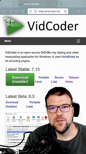 VidCoder pour ripper vos DVDs et BluRay empruntés à la médiathèque