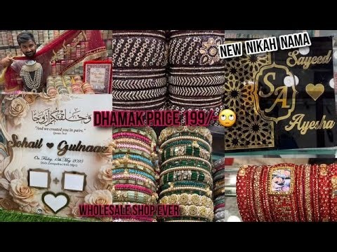 Charminar Laad Bazar 50% OFF | Bridal Jewellery, Bangles, Nikah Namah Box & Ghunghat