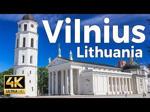 Vilnius, Lithuania Walking Tour 4k - With Captions