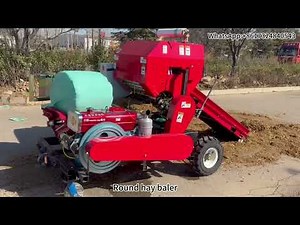 Round Hay Baler in Action – Efficient and Reliable Hay Baling for Modern Farming!