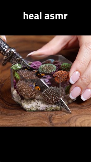 Underwater heat block cutting asmr