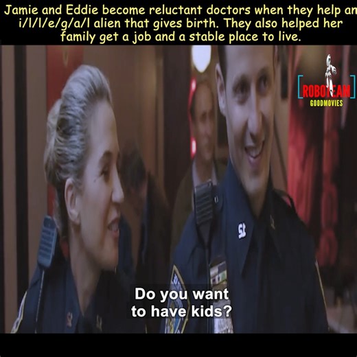 Jamie and Eddie become reluctant doctors when they help an i/l/l/e/g/a/l alien that gives birth. They also helped her family get a job and a stable place to live. | Kellen Myers