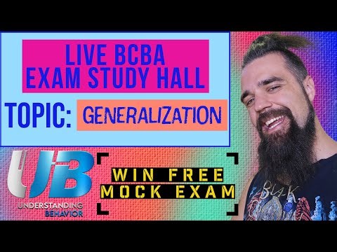 Become a GENERALIZATION GENIUS- BCBA Exam Study Hall 🤓 MOCK EXAM GIVEAWAY