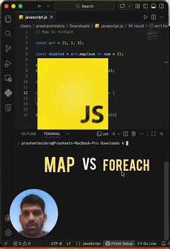 forEach() vs map() in 60 Seconds 🔥 #javascript #interview #question #dsa #array