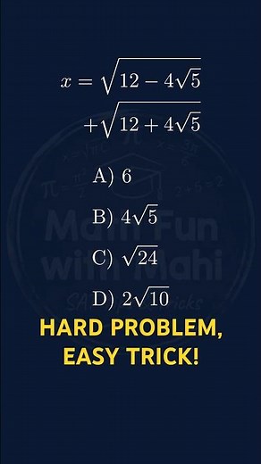 Don’t use a calculator!🚫 Solve This Radical Trick in Seconds