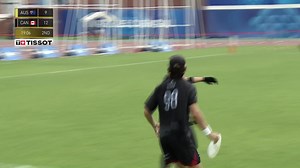 48K views · 505 reactions | Game Point! 累 |  13 – 9 |  Canada closes the match with precision and power, locking in a decisive win over Australia. Every pass counted, every cheer echoed and the maple leaf flies high in Chengdu.  Relive the match moments in today’s recap show @worldflyingdisc link in bio. #TWG2025 #Ultimate #FlyingDisc #WFDF #SpiritOfTheGame #Canada #Australia #WatchUltimate | World Flying Disc Federation - WFDF | Facebook