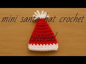 How to Crochet a Tiny Santa Hat – Beginner Friendly 🎅🧶