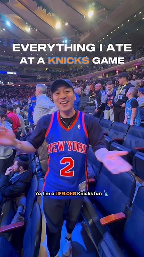 I collaborated with @MSG Networks to show you everything I ate and did during the @New York Knicks Lunar New Year Night at @The Garden! 🧧 It was a super special night as the Knicks and @Welcome to Chinatown celebrated Lunar New Year by amplifying talented AAPI artists (@jocehu, Akki Zhao, Emily Yang) and the NY Chinese Freemasons shared a halftime Lion Dance performance. Happy Lunar New Year to all that celebrate! For food – I first I stopped by the Delta Sky360 Club. There were a bunch of choi