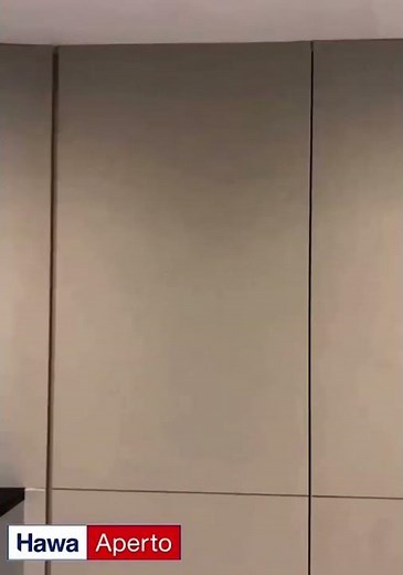 Hawa Aperto 60 H montage planfront, porte camouflée