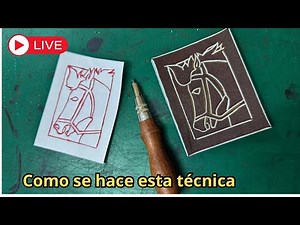 Tutoriales de cuero está en vivo( Técnica para trabajar el cuero )#diy #cuero