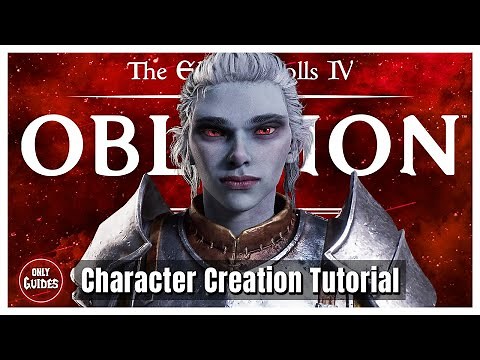 OBLIVION REMASTERED - Cute Dark Elf - Character Creation Tutorial - Modded