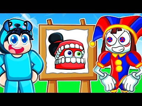 Roblox Speed Draw With Pomni and Caine (The Amazing Digital Circus) With Crazy Fan Girl!