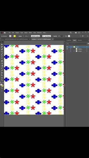 How to Make a Pattern Swatch in Adobe Illustrator...#shorts#forgepsstudio