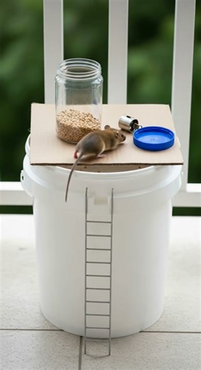 OMG! Plastic rice box fooled mice again, so watch this clever trap