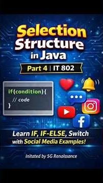 PART 4 Selection Structure in JAVA CBSE 12 IT 802