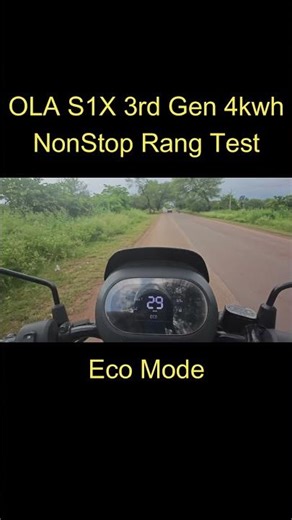 OLA S1X GEN 3 RANGE TEST Eco Mode | Battery 4kwh