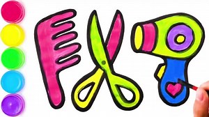 9.3K views · 144 reactions | Learn to Draw and Color Hair Dryers for...