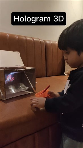 DIY 3D Hologram Projector Using a Box | Hologram Effect at Home