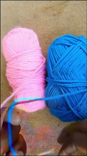 Creating Variegated Yarn with Two Colors #crochetforbeginners#crochet #crochettutorial