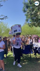 Large crowds gather for 'No Kings' protest at Capitol grounds in Phoenix